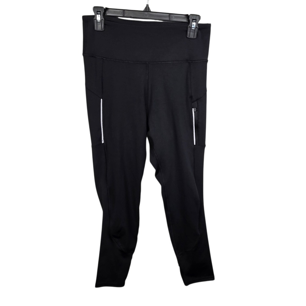 Cycle House Powered by Mariana Black Leggings Capri Pocket Workout Womens‎ L